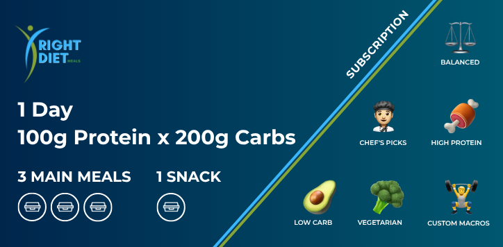 Trial - 100g Protein x 200g Carbs 1600 kcal